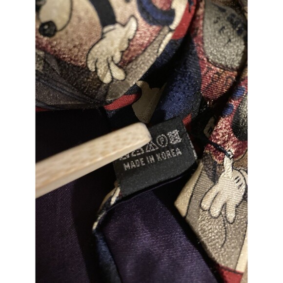 Vtg Disney Mickey Mouse Mens Neck Tie Atlas Design Cartoon 100% Silk Disney & Co - Picture 8 of 8